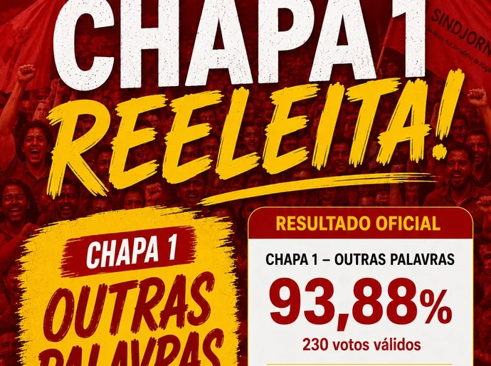 Jornalista Alexandre Lino recebe 93,88% dos votos e é reeleito presidente do Sindjornal/AL