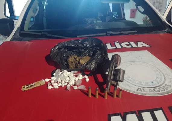 PM prende suspeitos de tráfico e porte ilegal de arma em Maceió, Arapiraca e Pão de Açúcar