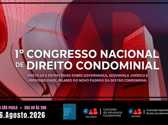 Congresso reunirá a advocacia de todo o país para debater os novos desafios do Direito Condominial
