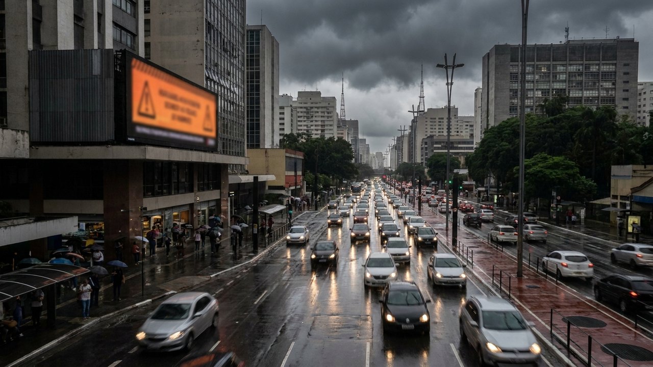 São Paulo tem alerta de tempestade para este domingo; veja áreas afetadas