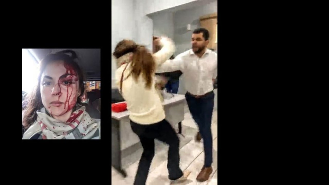 [VÍDEO] Procuradora é brutalmente espancada por colega de profissão dentro de Prefeitura