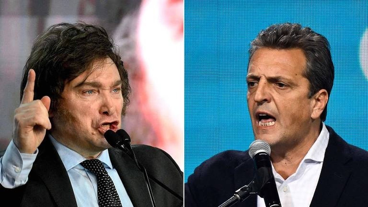 Pesquisa aponta Massa na frente de Milei na Argentina