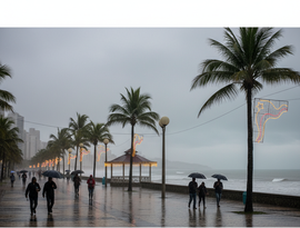 Chuvas passageiras marcam o início do Natal em regiões de Alagoas, aponta Semarh