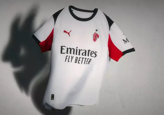 Milan lança uniforme reserva com presença do 'Diavoletto'