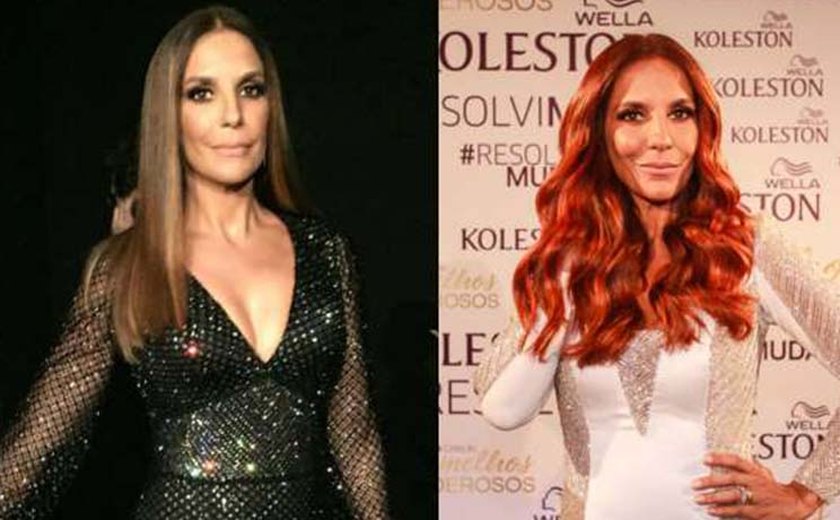 Ivete Sangalo muda visual e surge ruiva