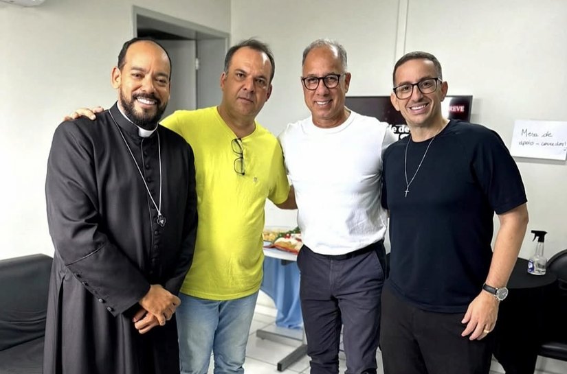 Fé e evangelização: Francisco Sales recebe visita de Missionário Dunga e Diácono Rômulo Canuto