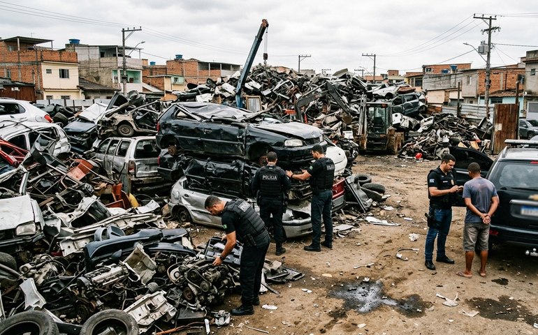 Polícia Civil faz operação contra ferros-velhos clandestinos em São João de Meriti