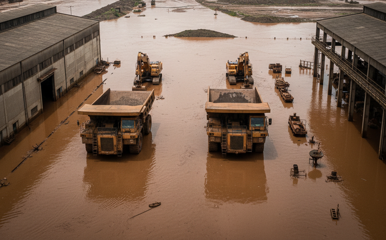 Ocorrência em cava da Vale causa alagamentos em unidade da CSN Mineração