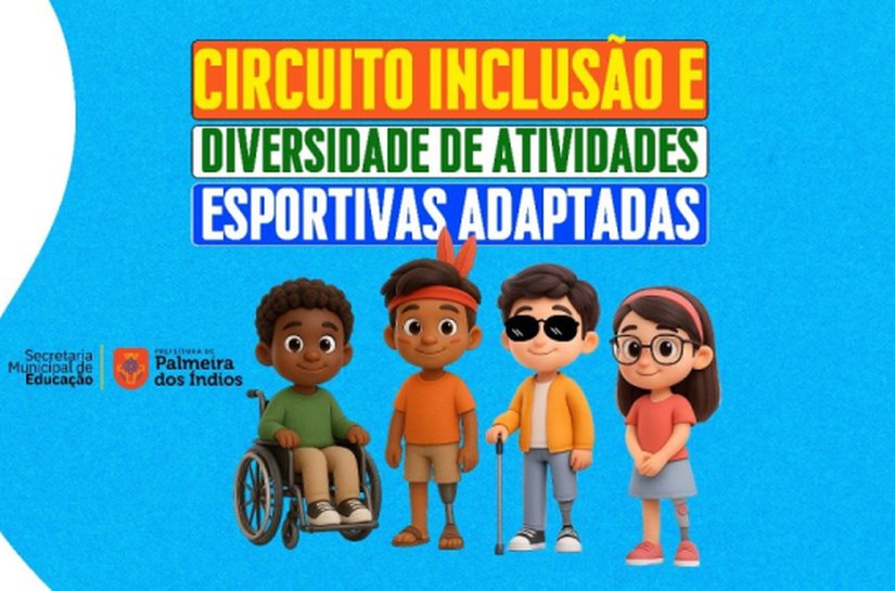 Por meio da Secretaria de Educação, prefeitura de Palmeira realiza Circuito Inclusão e diversidade de Atividades Esportivas