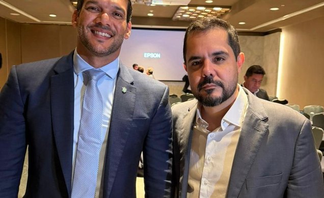 Eduardo Marinho ao lado do Samyr Xaud  / Foto: ASCOM CRB