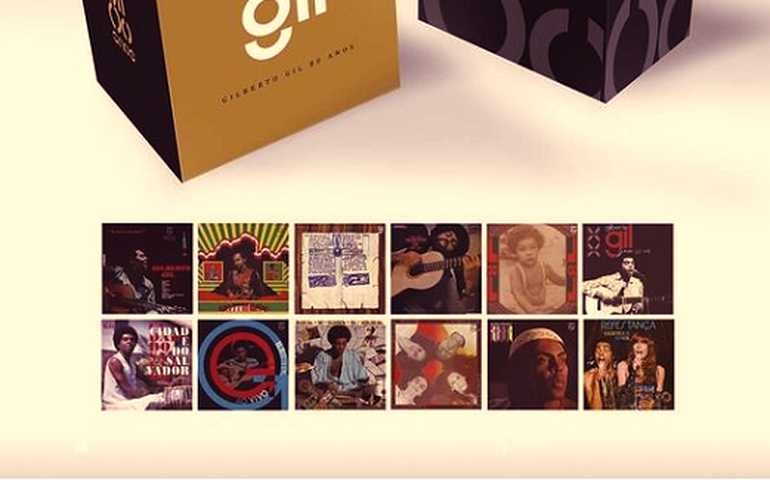 Box reúne 12 álbuns físicos do início da carreira de Gil
