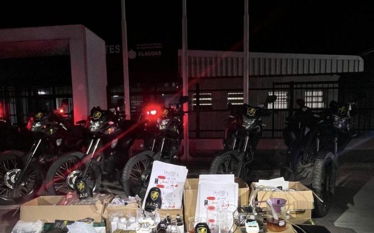 PM-AL prende homem e desmonta laboratório clandestino no Tabuleiro do Martins