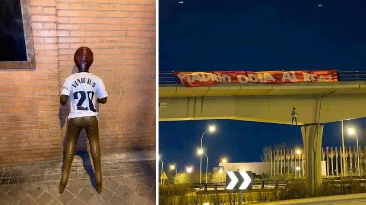 Polícia prende quatro suspeitos de pendurar boneco com camisa de Vini Jr. em ponte de Madri