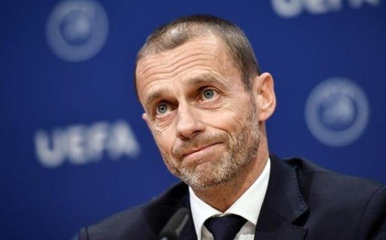 Presidente da Uefa ressalta precaução na retomada: &#8216;Não correremos nenhum risco&#8217;