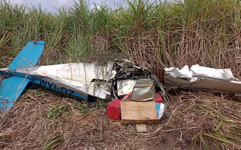 Destroços de aeronave que caiu em Coruripe serão transferidos para Arapiraca