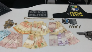 Trio suspeito de assalto é preso após invadir estabelecimento e fazer família refém em Itabaiana / Foto: Foto: Polícia Militar/SE