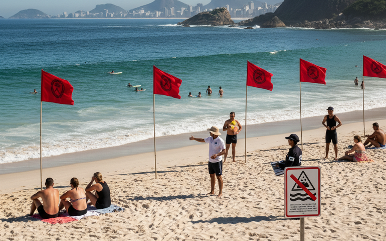 Por que a praia do Arpoador está imprópria para banho, mesmo com águas cristalinas