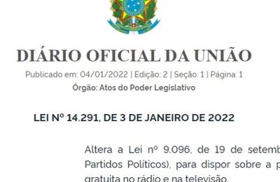 Lei traz de volta propaganda de partidos políticos no rádio e na TV