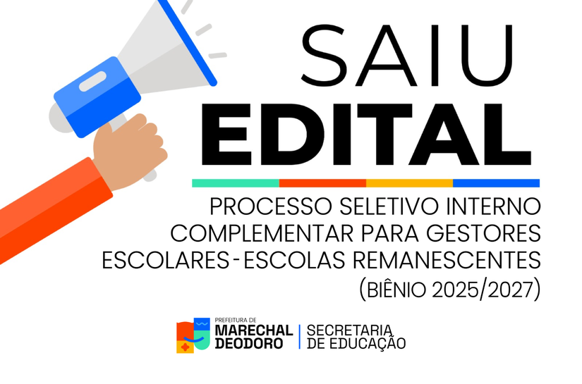 Prefeitura de Marechal abre processo seletivo para gestores de escolas remanescentes (biênio 2025/2027); confira edital