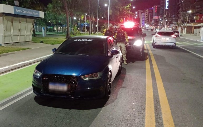 Operação risco zero flagra motorista embriagado com veículo de luxo adulterado