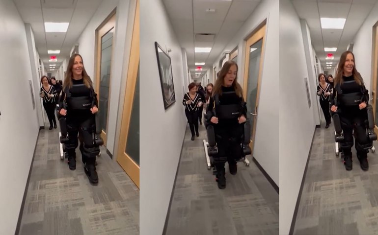 Mara Gabrilli tentará importar tecnologia do exoesqueleto com o qual andou