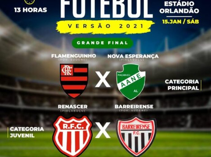Final do Campeonato Municipal de Futebol de Piaçabuçu acontece neste sábado (15)