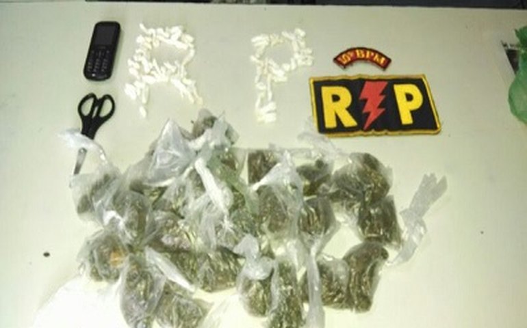 PM apreende menores com drogas em Palmeira dos Índios