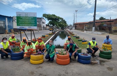 Desenvolvimento Sustentável revitaliza ponto de lixo no bairro da Levada