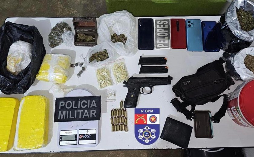 Polícia apreende armas, drogas e prende suspeitos em ações distintas em Maceió e Japaratinga