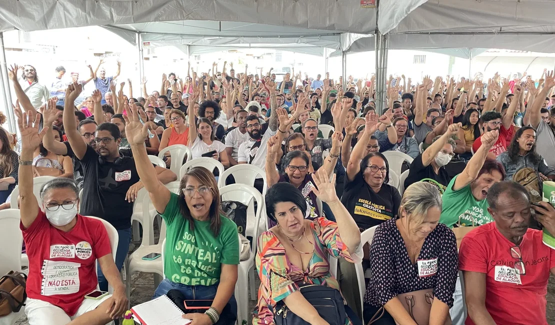 Sem acordo, Educação em AL entra em greve a partir da próxima quinta-feira, 24