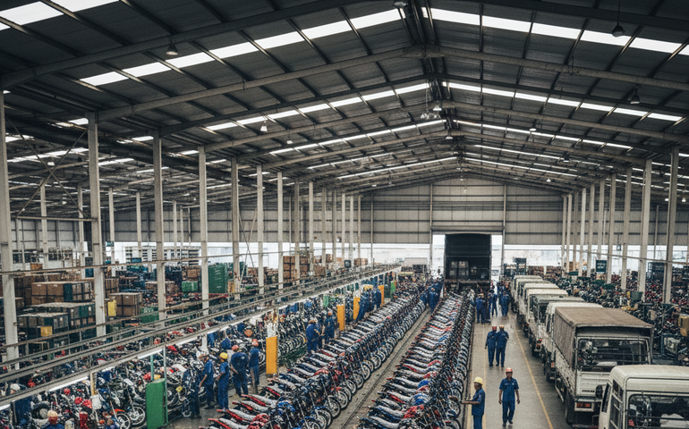 Abraciclo: produção de motos cresce 13% em 2025, maior volume desde 2011; vendas batem recorde