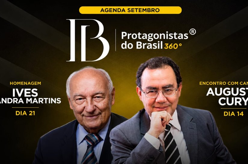 Protagonistas do Brasil promove encontro com Augusto Cury e prepara homenagem a Ives Gandra Martins