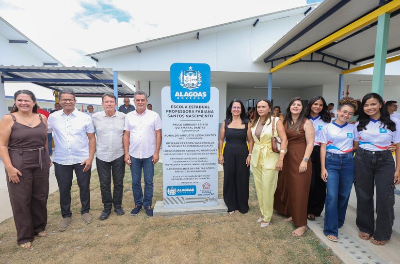 Governo de Alagoas inaugura 26ª Escola do Coração com investimento de R$ 12,5 milhões em Branquinha