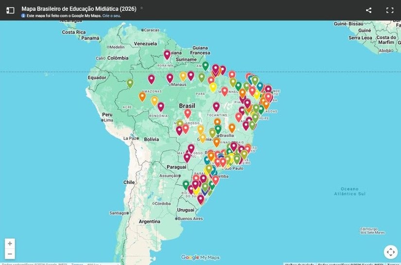 Mapa Brasileiro da Educação Midiática incorpora 297 novas iniciativas e alcança 523 experiências mapeadas