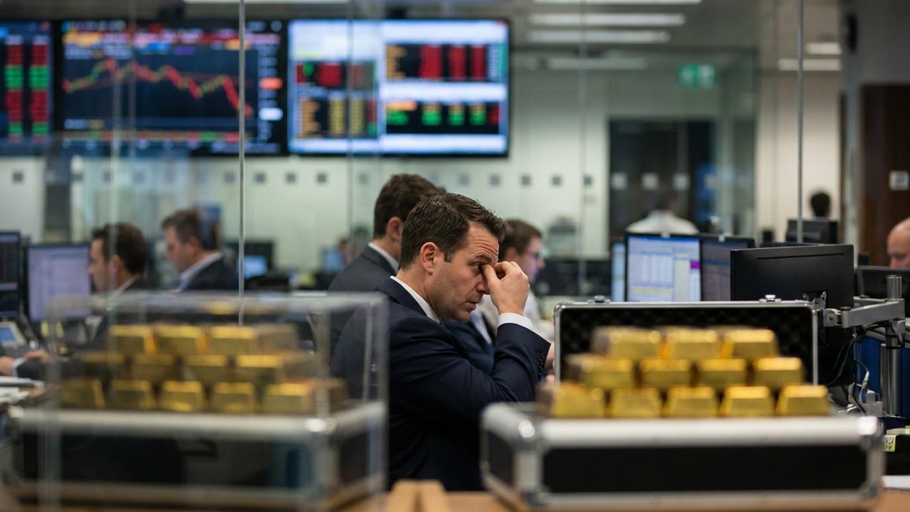 Ouro fecha perto da estabilidade e recua 12% no mês com Fed mais cauteloso