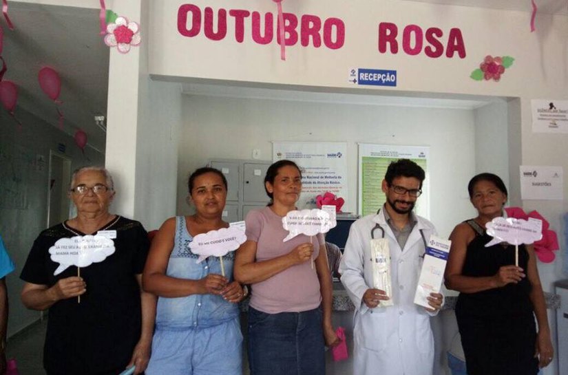 Ações do Outubro Rosa marcam semana da Saúde de Olho D'Água Grande