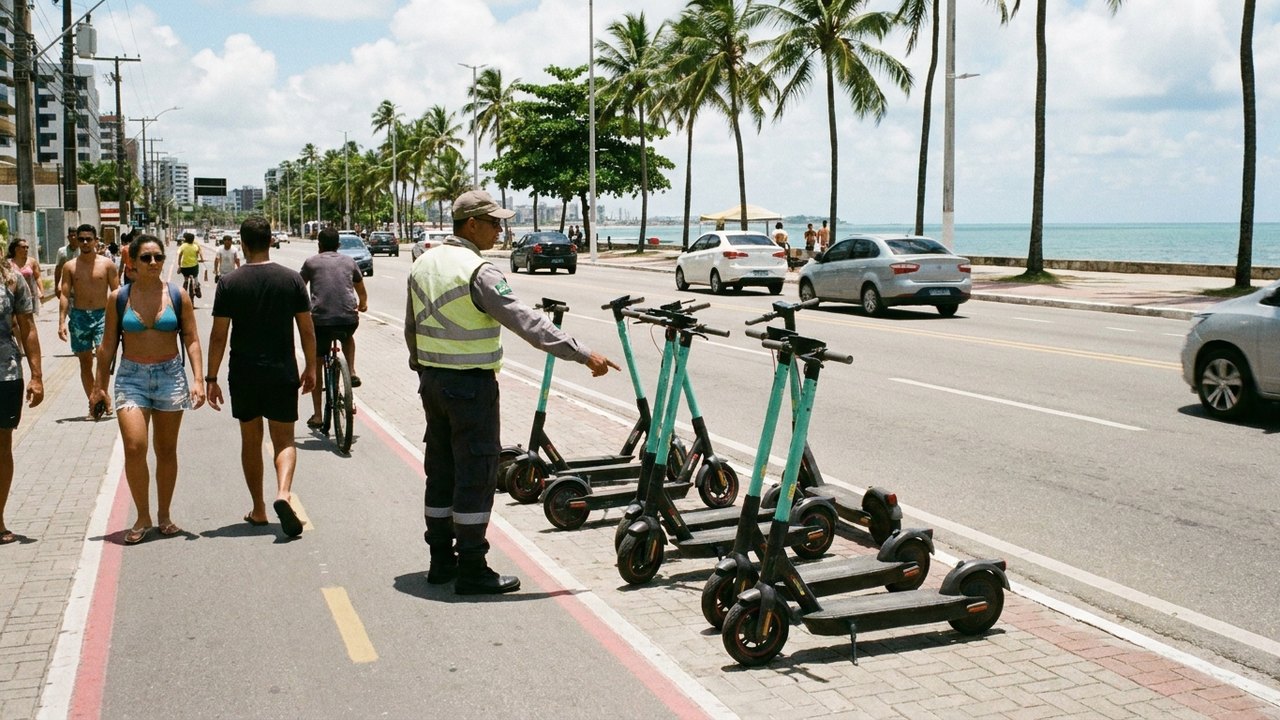 MPAL notifica SMTT sobre fiscalização de patinetes em Maceió e cobra sinalização nas vias