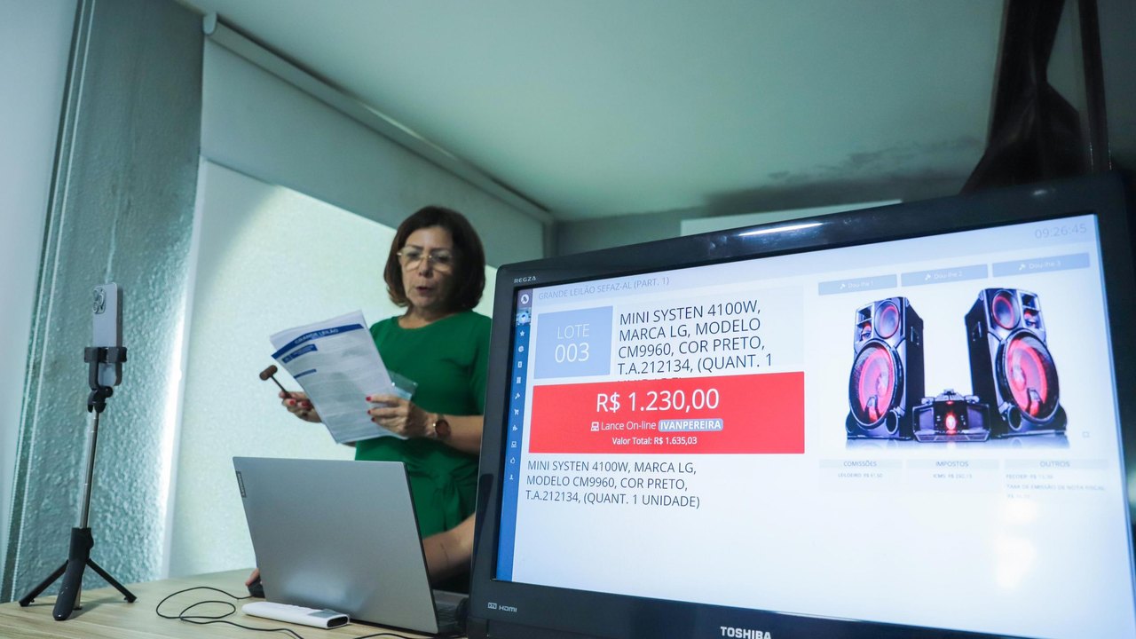 Mais de 170 lotes foram arrematados no leilão da Sefaz