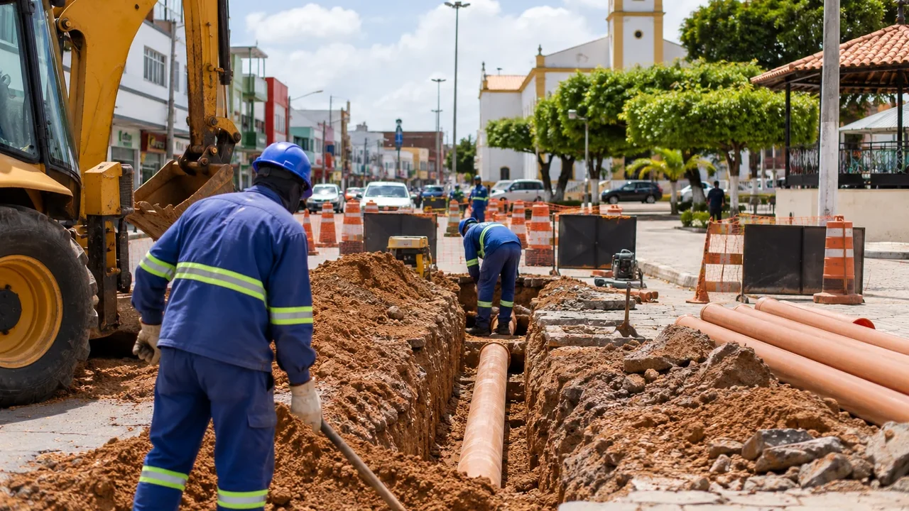 Obras de esgoto começam segunda-feira no Centro de Palmeira dos Índios