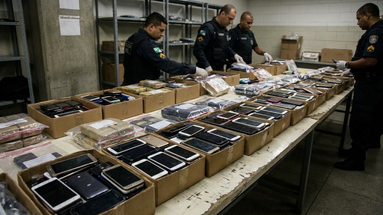 Operação Illicitus: em 50 dias, mil celulares e mais de 20 quilos de drogas são apreendidos em presídios do Rio