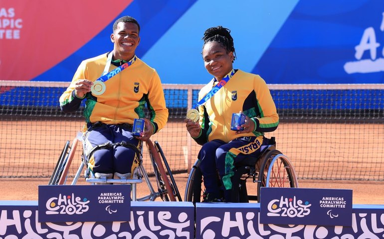 Tênis em cadeira de rodas do Brasil conquista três ouros e mantém liderança no quadro de medalhas