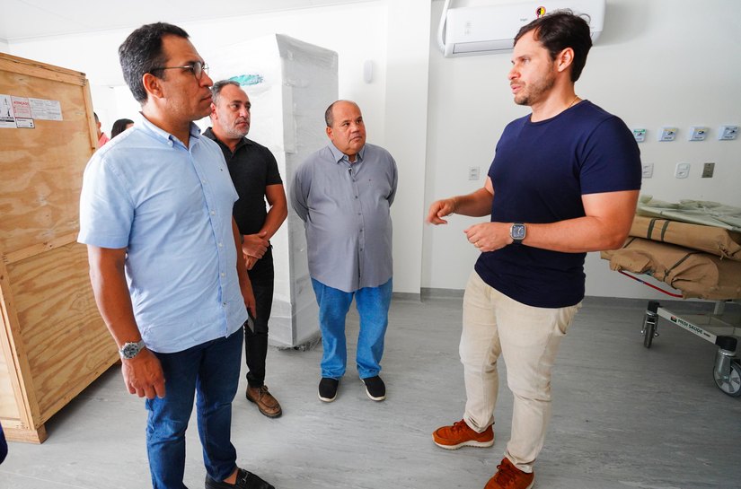 Secretários participam de vistoria da obra de construção da nova UPA de Marechal