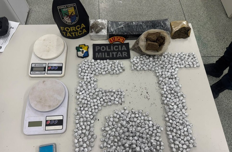 Apreensão de drogas  / Foto: Reprodução/PMSE