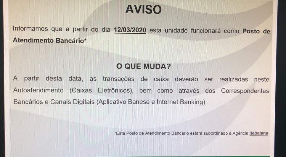 Aviso Banese