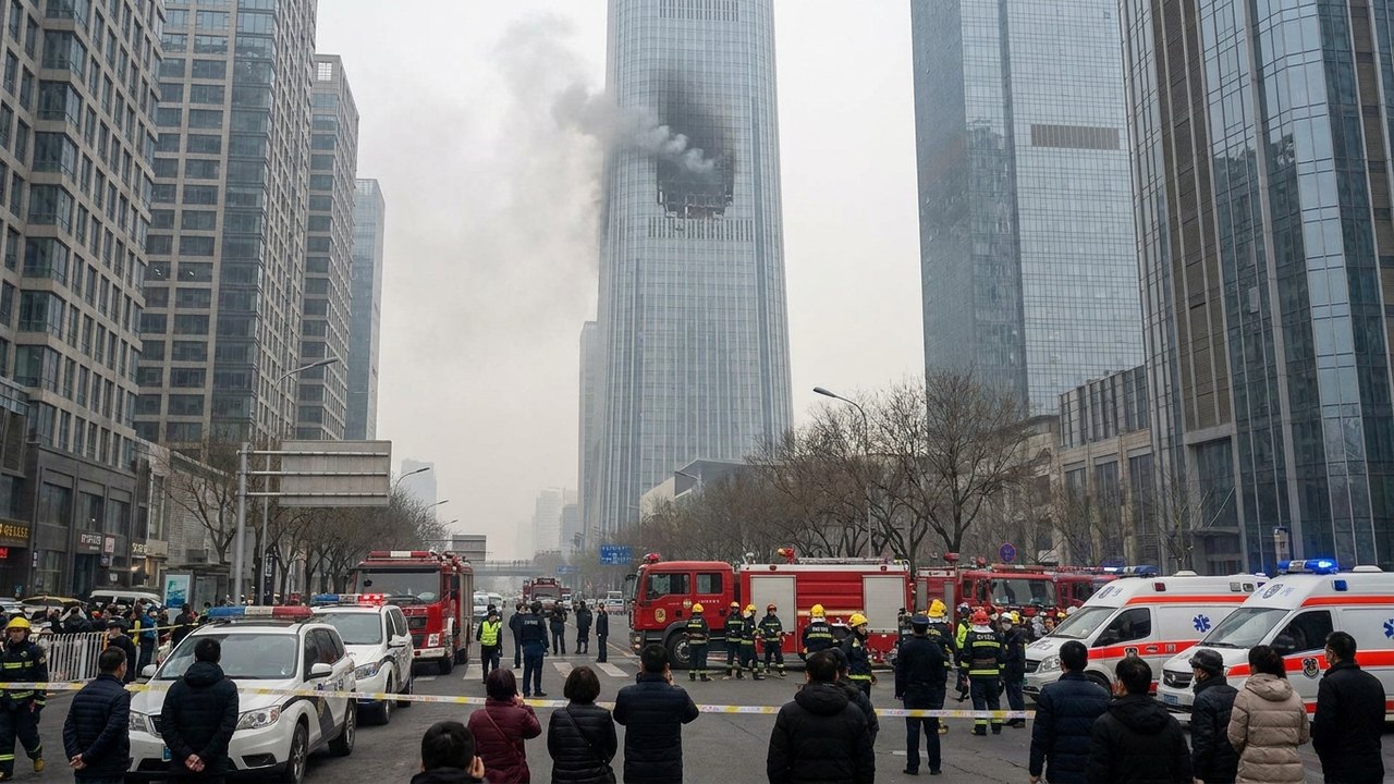 Avião de pequeno porte atinge arranha-céu mais alto de Pequim e mobiliza equipes de emergência