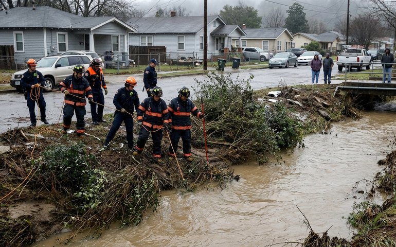 Bombeiros retomam buscas por desaparecidos após enchente em Guarulhos