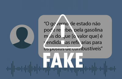 É falso que ICMS da gasolina seja maior que o preço na refinaria  