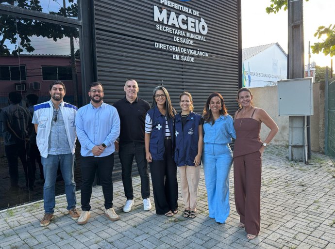 Comitiva da Vigilância em Saúde de João Pessoa (PB) faz visita técnica a Maceió
