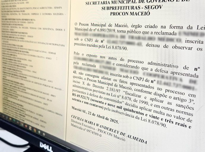 Procon Maceió multa planos de saúde em mais de R$ 390 mil