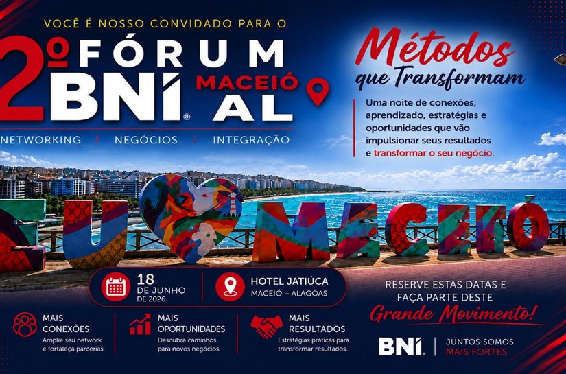 BNI Alagoas promove segunda edição de fórum para fortalecer relacionamentos e impulsionar negócios